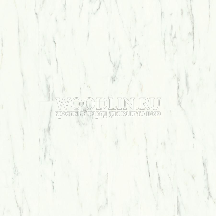 картинка Клеевая ПВХ плитка Ambient Glue Plus Мрамор каррарский белый AMGP40136 от магазина Вудлин